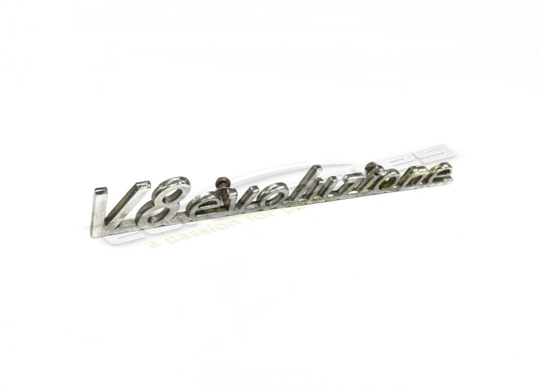 USED Maserati V8EVOLUZIONE EMBLEM . PART NUMBER 374590112 (1)