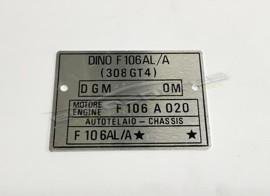 new ferrari chassis plate. part number dino100 (1)