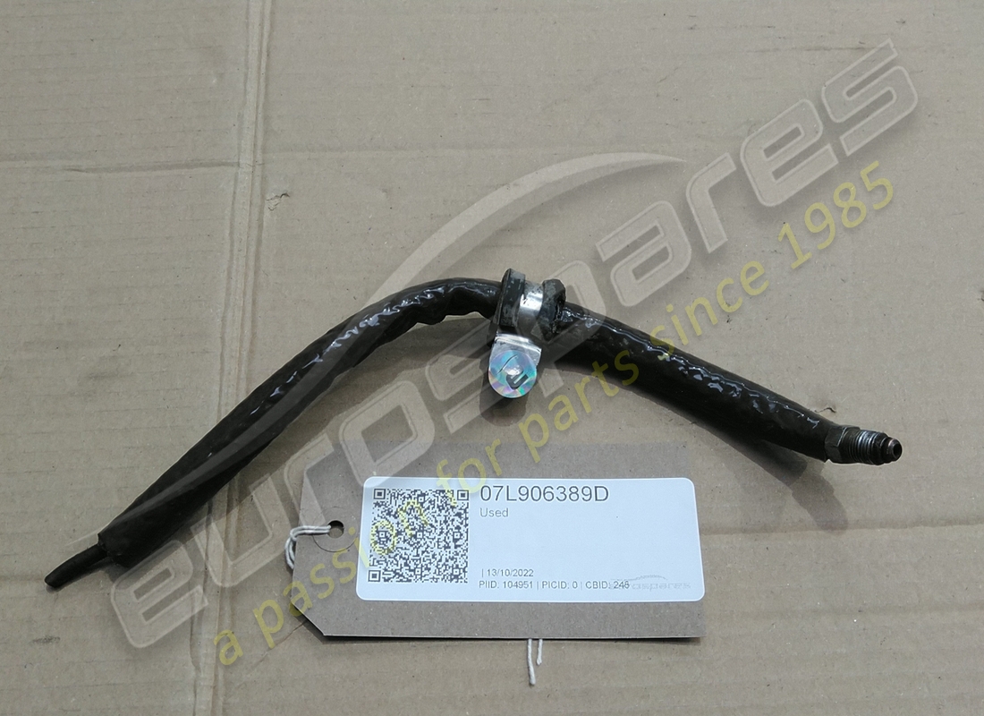 used lamborghini tube. part number 07l906389d (1)