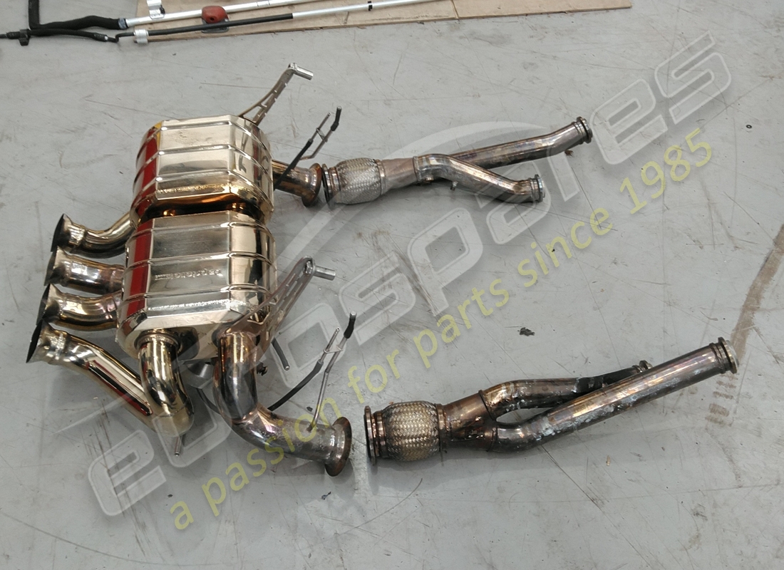 used eurospares capristo exhaust silencer & catalyst replacement pipes (stainless steel). part number eap1374164 (2)