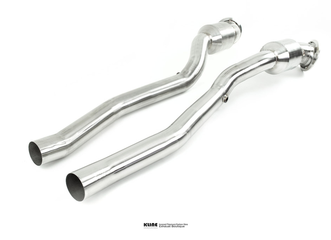 new kline innovation 200cell cat pipe set - stainless steel. part number klferff200csss (2)