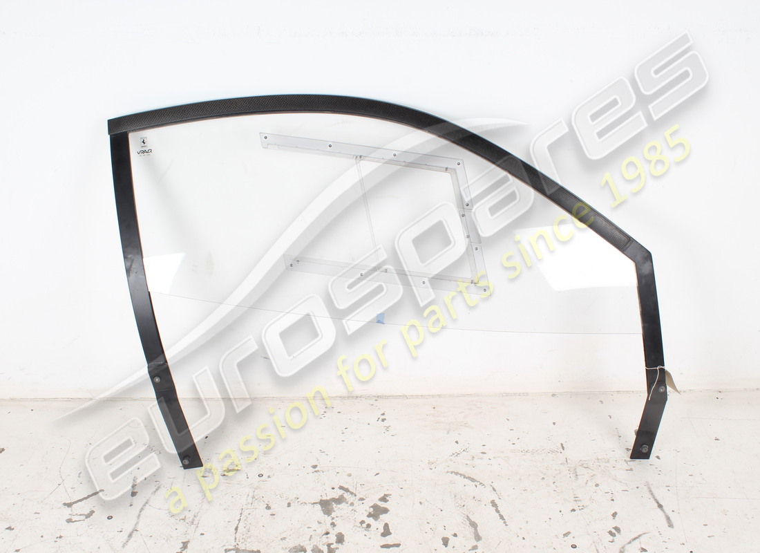 used ferrari rh window frame with lexan window panel part number 89218100