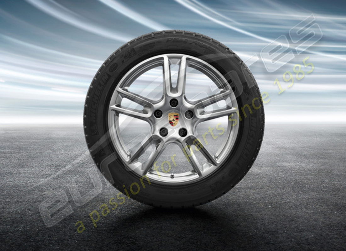 new porsche 19-inch winter wheel and tyre set. part number 971044600a (1)