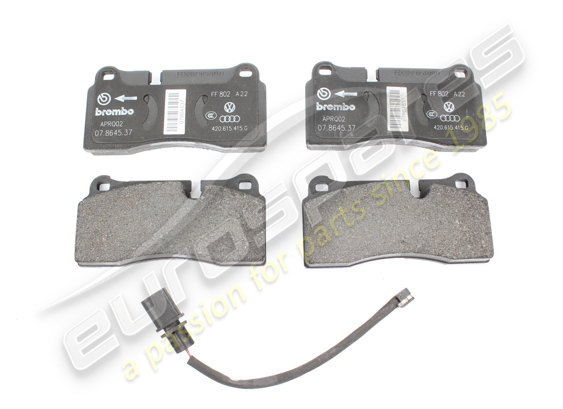 new lamborghini 1 set of brake pads with. part number 4s0698451ac (1)