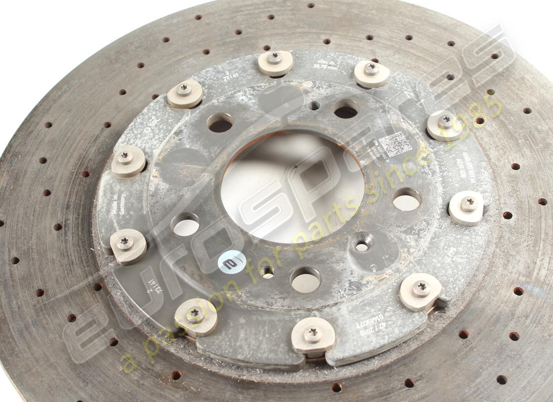 used lamborghini left rear brake disc. part number 4m0615601m (3)