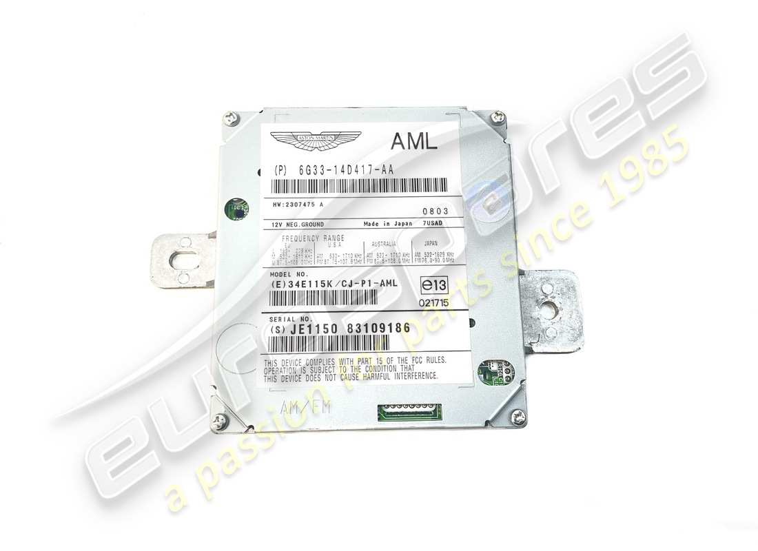 USED Aston Martin TUNER, AM FM . PART NUMBER 6G3314D417AA (1)