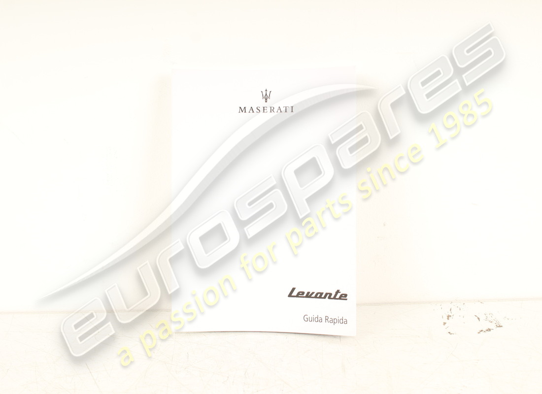 new maserati guida rapida levante italian. part number 910041948 (1)