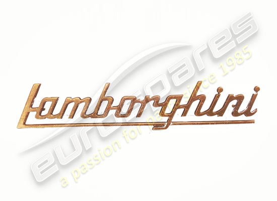 used lamborghini letters badge (chrome) part number 006106554