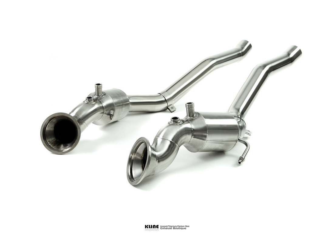 new kline innovation decat cat pipe set (for gpf cars) - stainless steel. part number klfer812gtsdecatcsss (1)