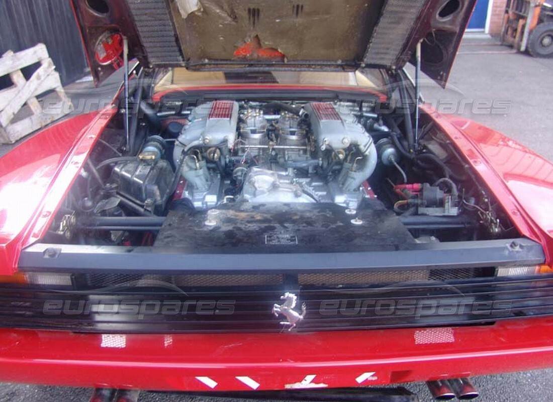 ferrari testarossa (1990) with 13,021 miles, being prepared for dismantling #4