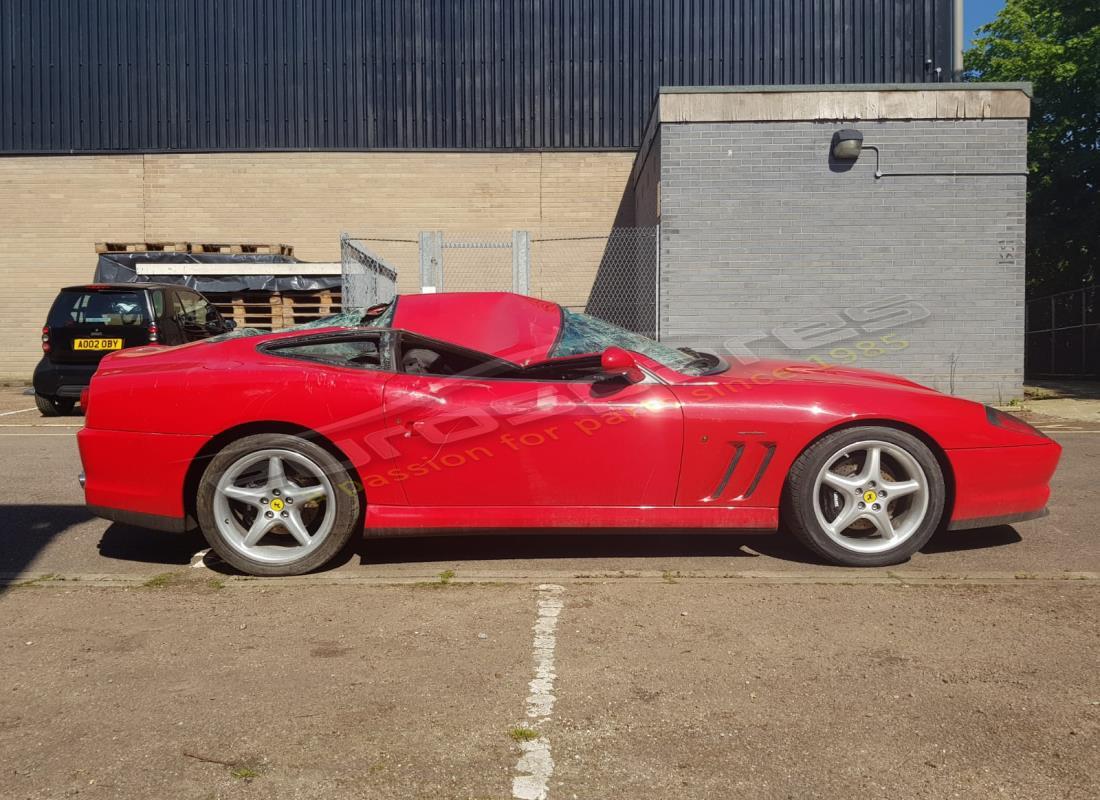 ferrari 550 maranello with 7,765 kilometers, being prepared for dismantling #6